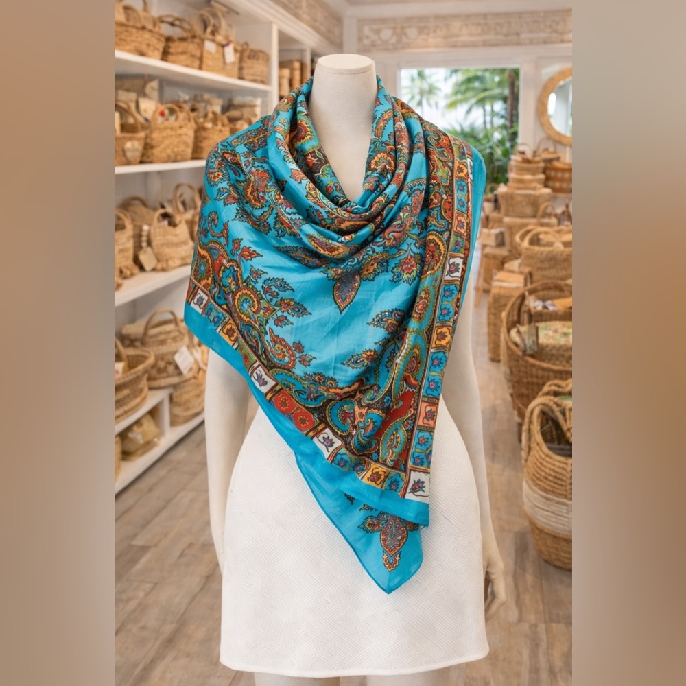 Oversized Square Vibrant Scarf